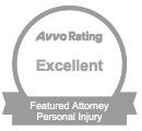 Avvo badge for Featured Personal Injury Attorney with Excellent rating.