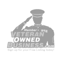 Veteran saluting with Veteran Owned Business text; promotes free business listing for veteran entrepreneurs.