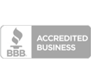 BBB accredited business logo, indicating trust and credibility for businesses meeting Better Business Bureau standards.
