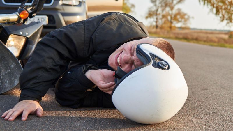 Injuries following a motorcycle accident