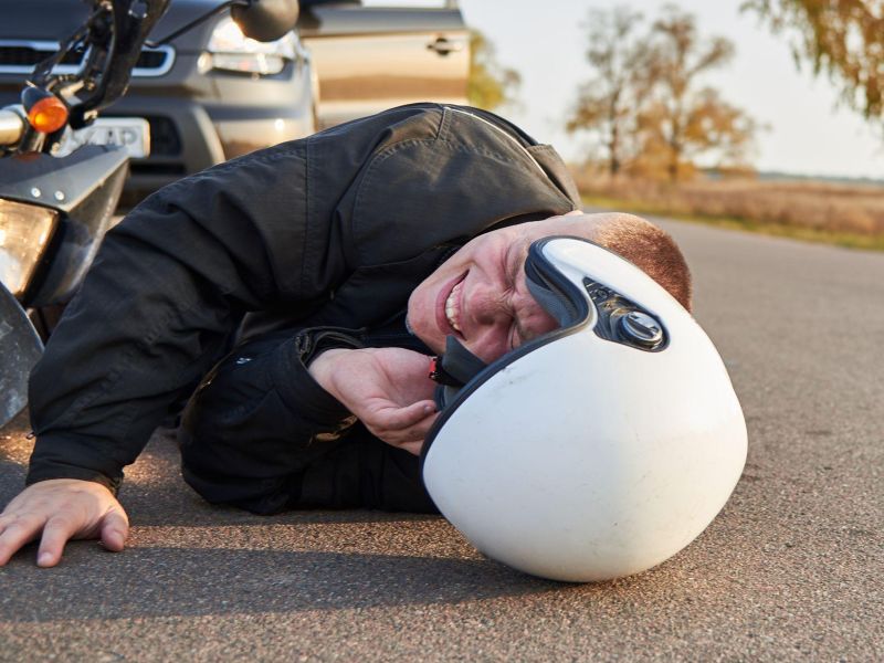 Injuries following a motorcycle accident