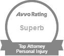 avvo rating badge for superb top attorney in personal injury law