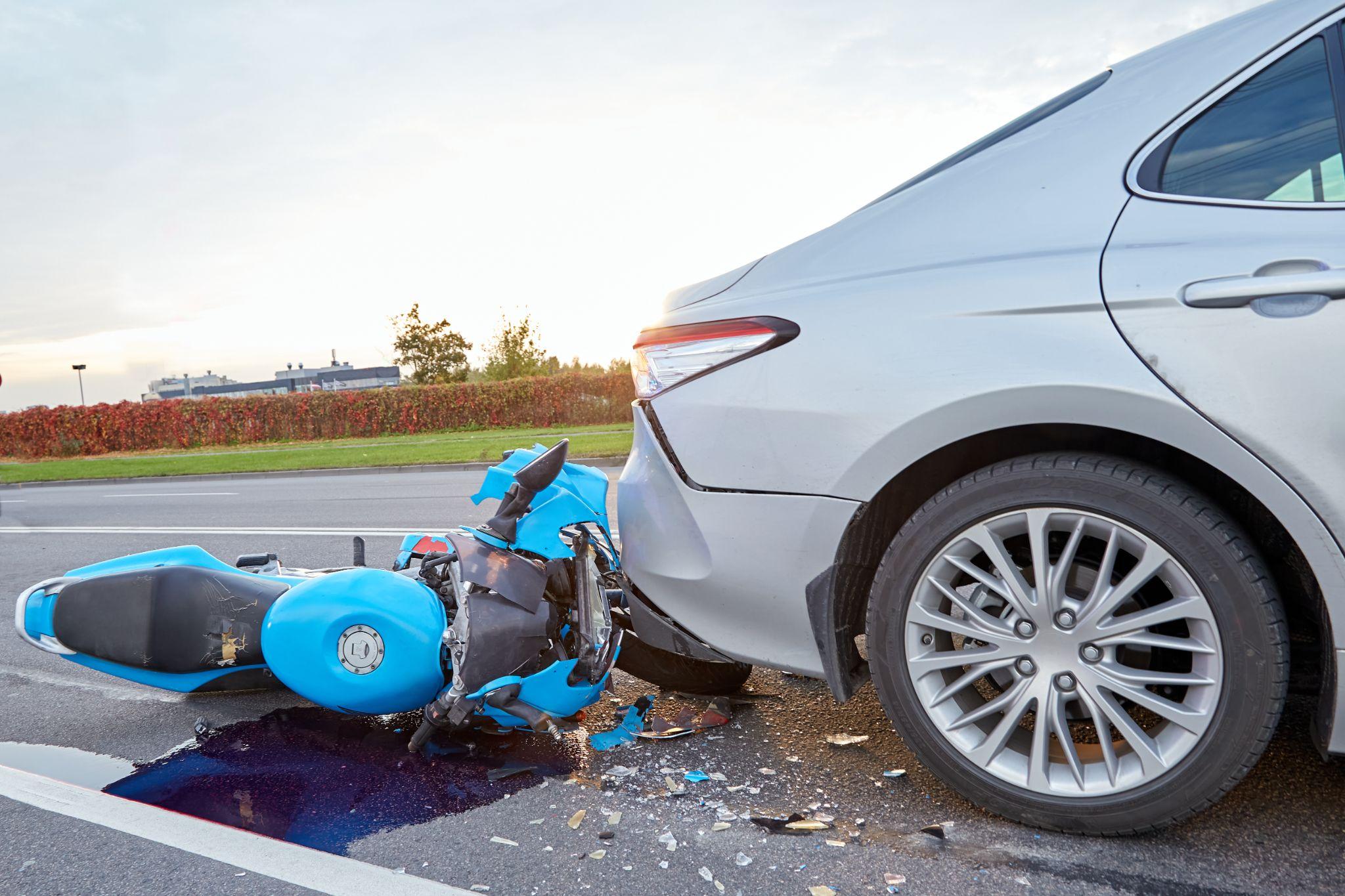 motorcycle rear-end accident