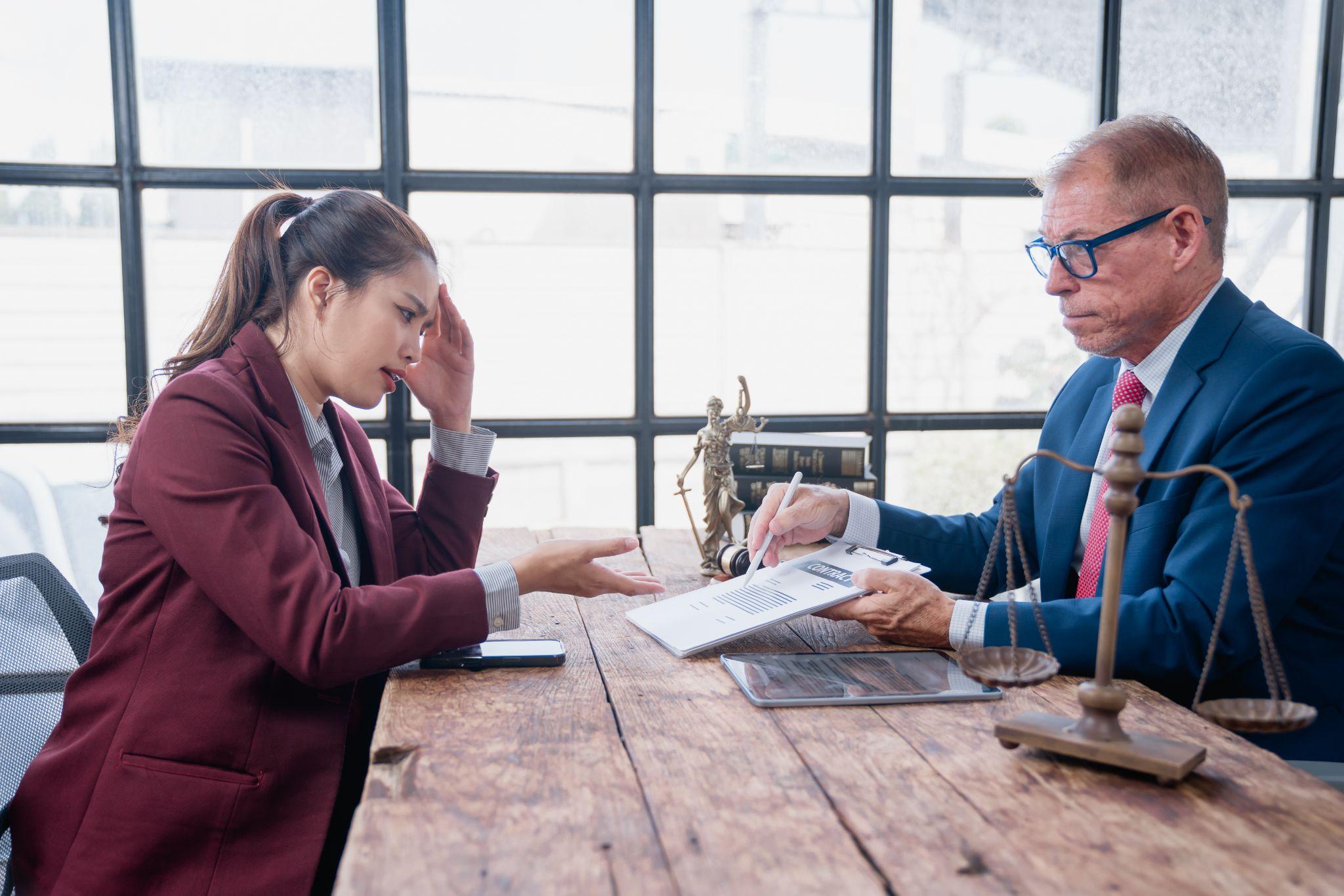 Reviewing the settlement with Attorney