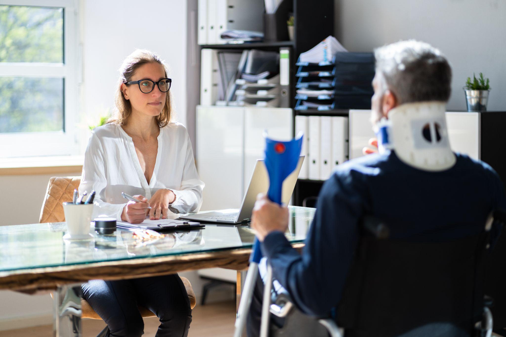 Meeting with a truck accident attorney